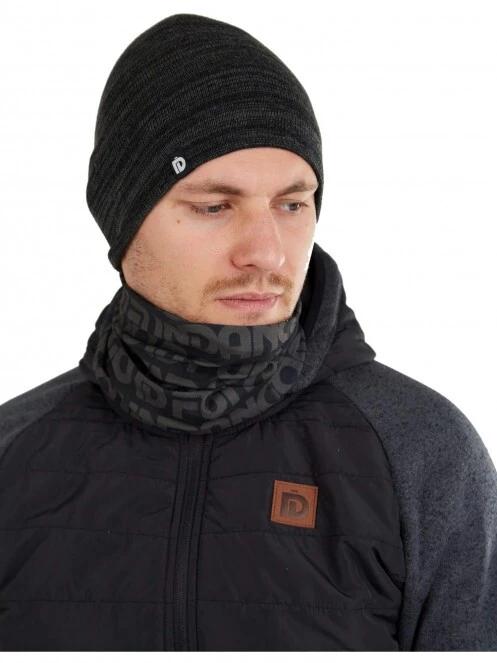 caciula tricotata pt. barbati Fundango Asher Beanie gri 2