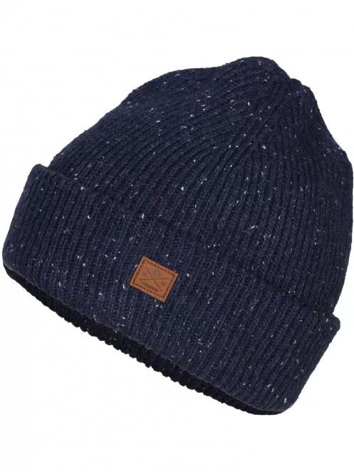 caciula tricotata pt. barbati Fundango Owen Beanie albastru inchis 2