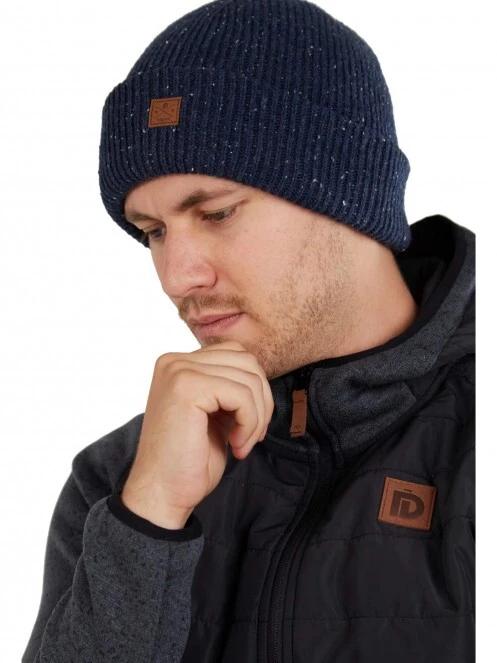 caciula tricotata pt. barbati Fundango Owen Beanie albastru inchis 3
