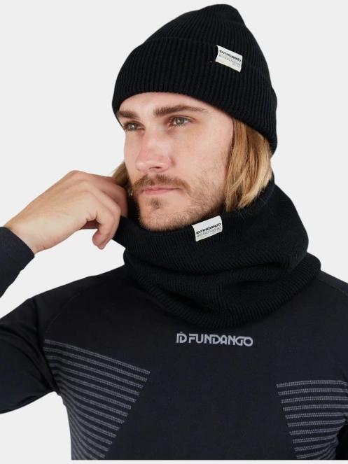esarfa tubulara Fundango Tara Neckwarmer negru 4