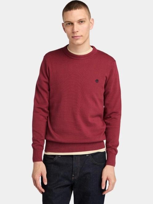 pulover pt. barbati Timberland Cotton Yd Sweater rosu 2