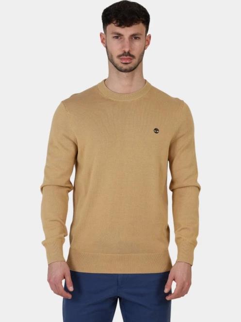 pulover pt. barbati Timberland Cotton YD Sweater maro 2