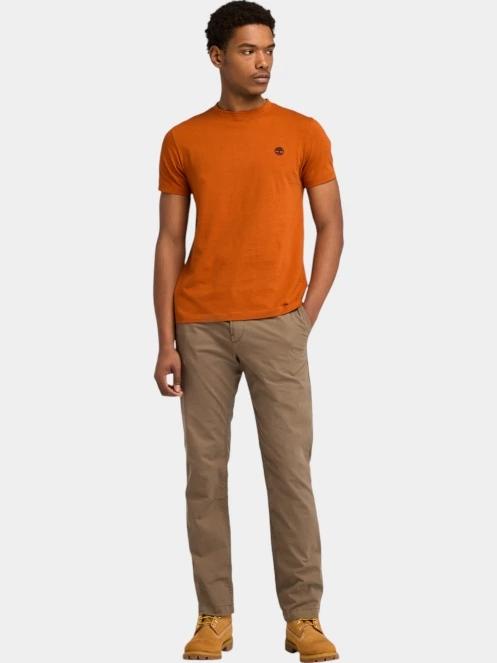 tricou cu maneci scurte pt. barbati Timberland Short Sleeve Tee maro 4