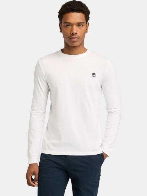 tricou cu maneci lungi pt. barbati Timberland Long Sleeve Tee alb 2