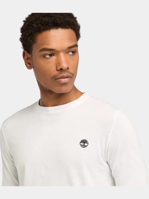 tricou cu maneci lungi pt. barbati Timberland Long Sleeve Tee alb 5