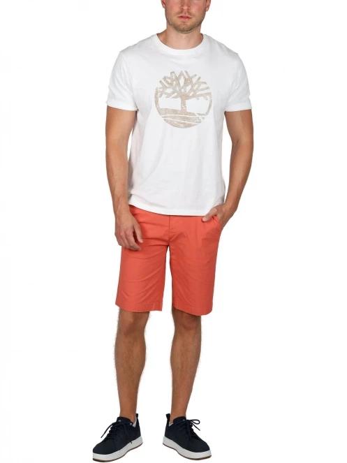 pantaloni scurti cu buzunare laterale pt. barbati Timberland Poplin Cargo Short rosu 5