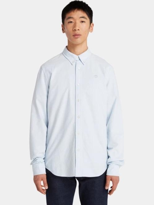 camasa cu maneci lungi pt. barbati Timberland Oxford Shirt albastru deschis 2