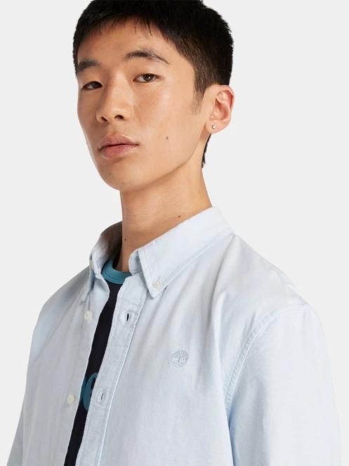 camasa cu maneci lungi pt. barbati Timberland Oxford Shirt albastru deschis 6