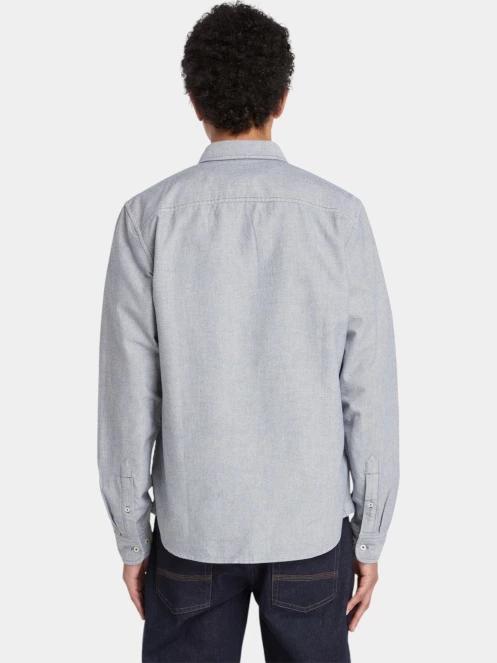 camasa cu maneci lungi pt. barbati Timberland Oxford Shirt albastru inchis 3
