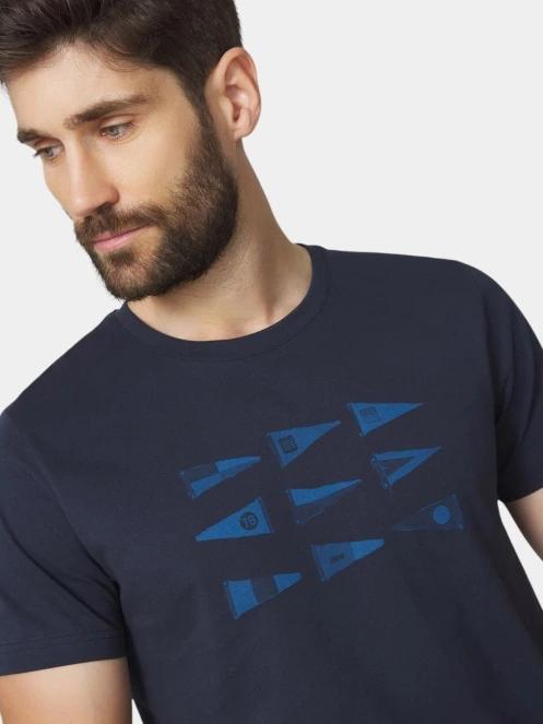 tricou cu maneci scurte pt. barbati TBS Albertee albastru inchis 5