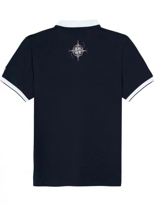 tricou cu guler pt. femei TBS Amirapol albastru inchis 3