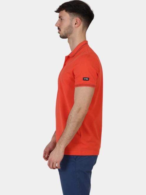 tricou cu guler pt. barbati TBS Attonpol magenta 3