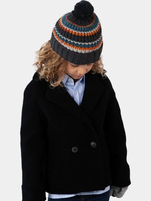 caciula cu mot Barts Goser Beanie Kids albastru inchis 4
