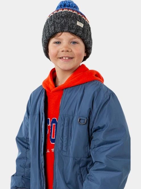 caciula cu mot Barts Reggey Beanie albastru 3