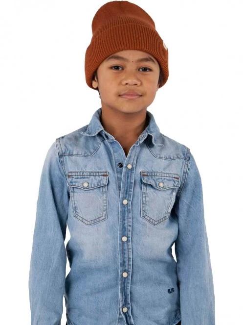 caciula tricotata Barts Kinabalu Beanie Kids portocaliu 3