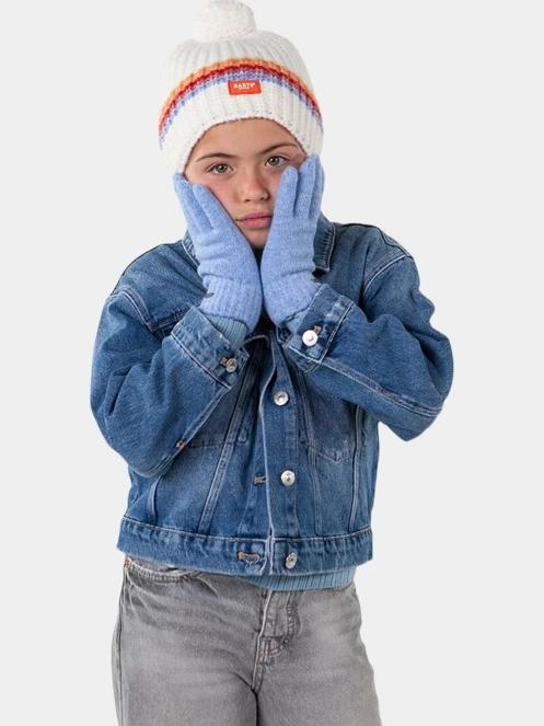 caciula cu mot Barts Limeah Beanie alb 3