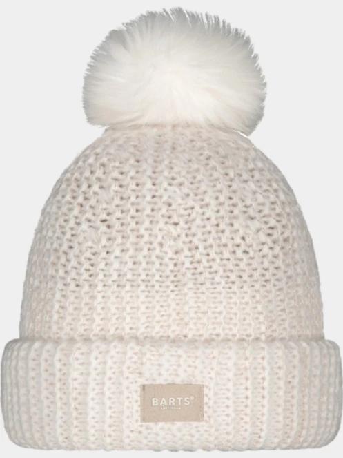 caciula cu mot Barts Meadew Beanie alb 2
