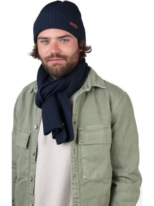 sal pt. barbati Barts Wilbert Scarf albastru inchis 3