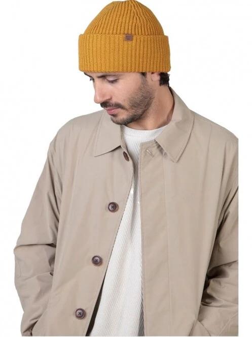 caciula tricotata pt. barbati Barts Derval Beanie galben 3