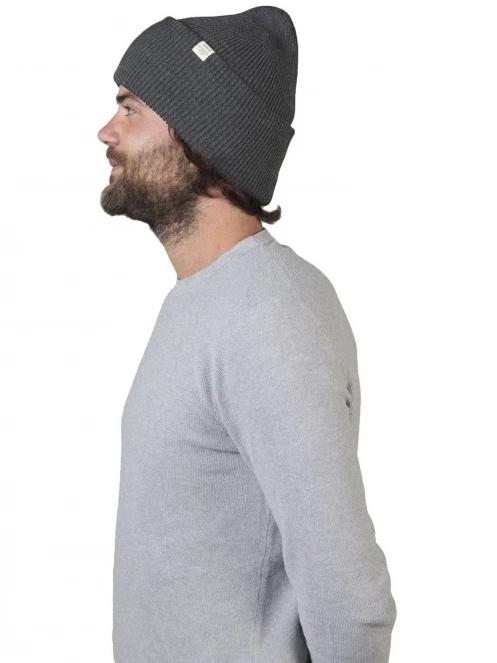 caciula tricotata Barts Haveno Beanie gri 3