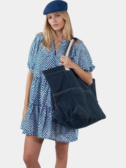 geanta shopper pt. femei Barts Jondi Bag albastru inchis 3