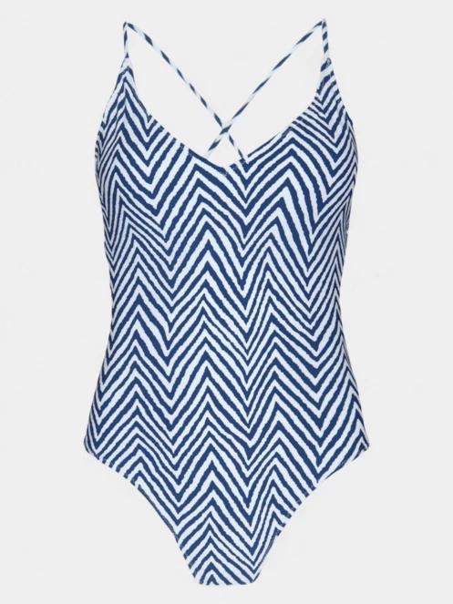 costum de baie pt. femei Barts Yankun Plunge One Piece albastru 4