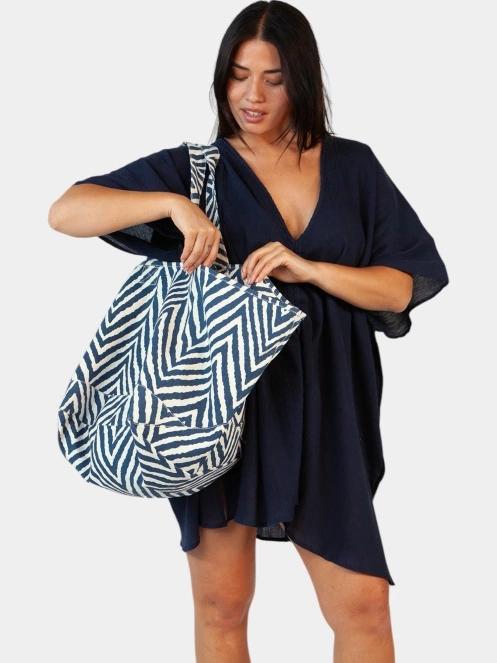 geanta shopper pt. femei Barts Juno Bag albastru inchis 4