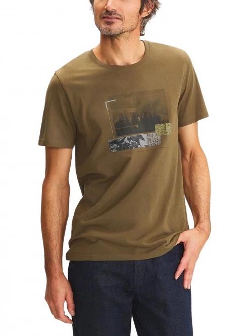tricou cu maneci scurte pt. barbati TBS Caseytee oliv 2