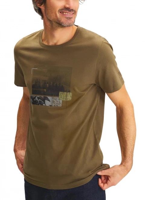 tricou cu maneci scurte pt. barbati TBS Caseytee oliv 3