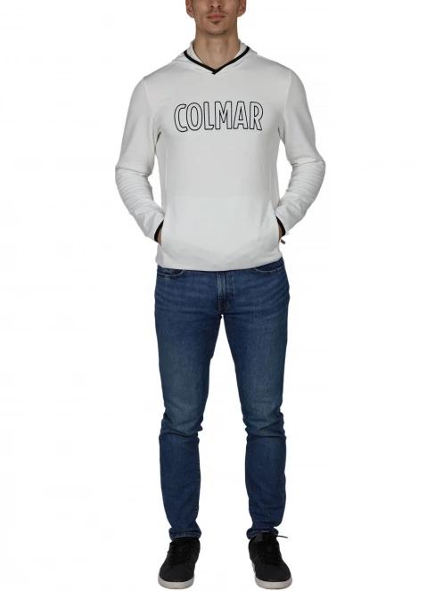 pulover cu gluga pt. barbati Colmar Facetime alb 2