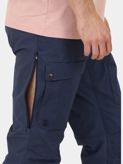 pantaloni de drumetie pt. barbati Fjallraven Abisko Hybrid Trail Trs M albastru inchis 7