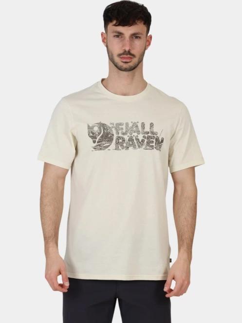 tricou cu maneci scurte pt. barbati Fjallraven Lush Logo T-shirt M alb 2