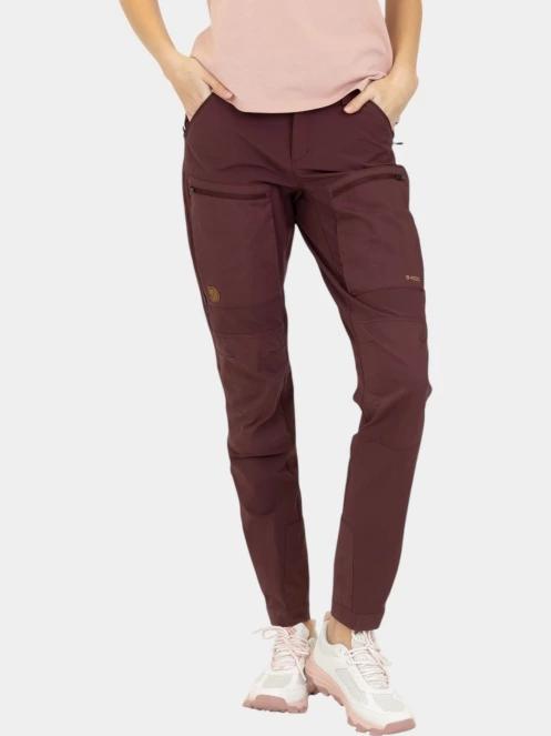 pantaloni de drumetie pt. femei Fjallraven Keb Agile Trousers W rosu 2