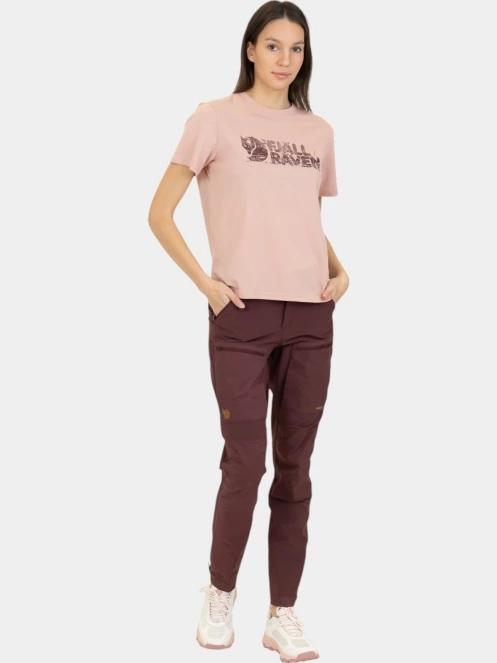 pantaloni de drumetie pt. femei Fjallraven Keb Agile Trousers W rosu 7