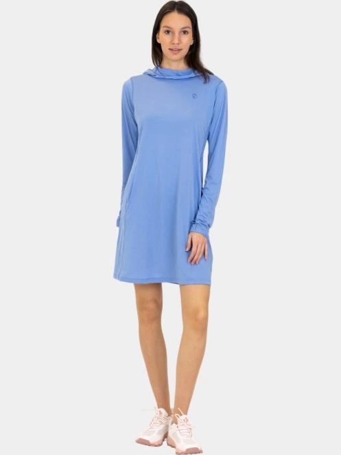 rochie pulover pt. femei Fjallraven Abisko Sun-hoodie Dress W albastru 2