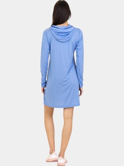 rochie pulover pt. femei Fjallraven Abisko Sun-hoodie Dress W albastru 4