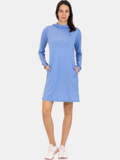 rochie pulover pt. femei Fjallraven Abisko Sun-hoodie Dress W albastru 5