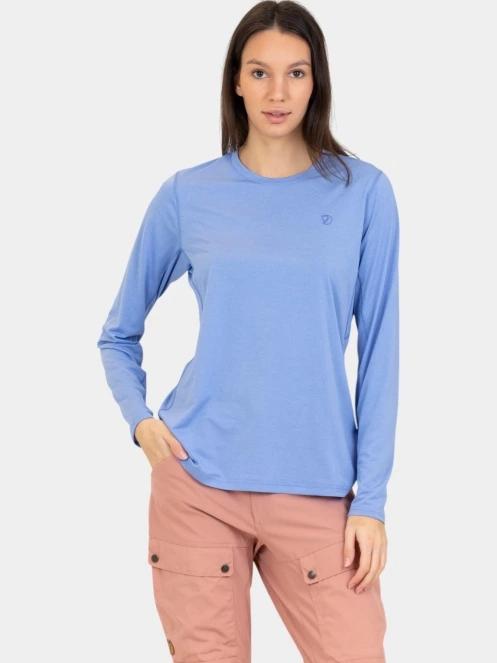 tricou cu maneci lungi, pentru sport pt. femei Fjallraven Abisko Day Hike LS W albastru 2