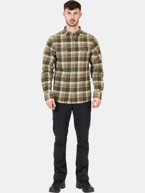 camasa de drumetie cu maneci lungi pt. barbati Fjallraven Singi Heavy Flannel Shirt M verde 6