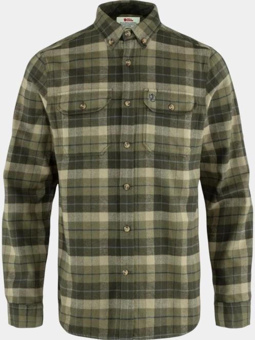 camasa de drumetie cu maneci lungi pt. barbati Fjallraven Singi Heavy Flannel Shirt M verde 8