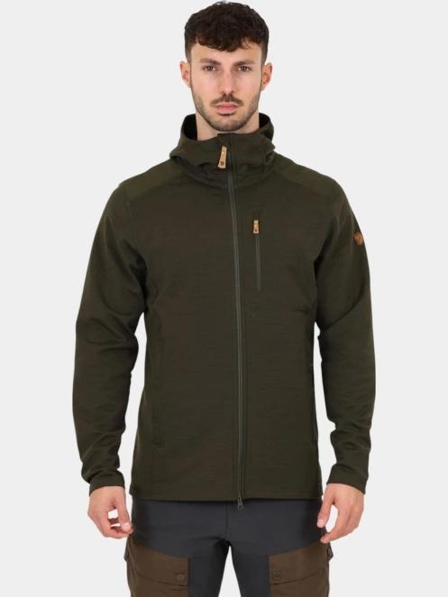 pulover cu gluga pt. barbati Fjallraven Keb Fleece Hoodie M verde 2