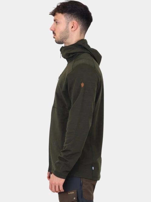 pulover cu gluga pt. barbati Fjallraven Keb Fleece Hoodie M verde 3
