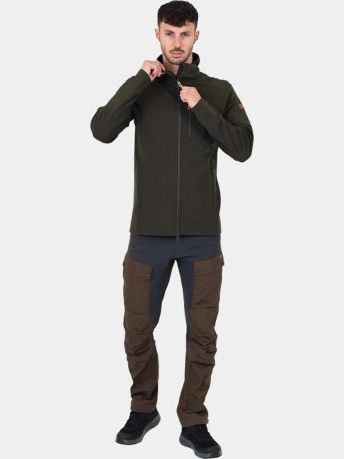 pulover cu gluga pt. barbati Fjallraven Keb Fleece Hoodie M verde 5
