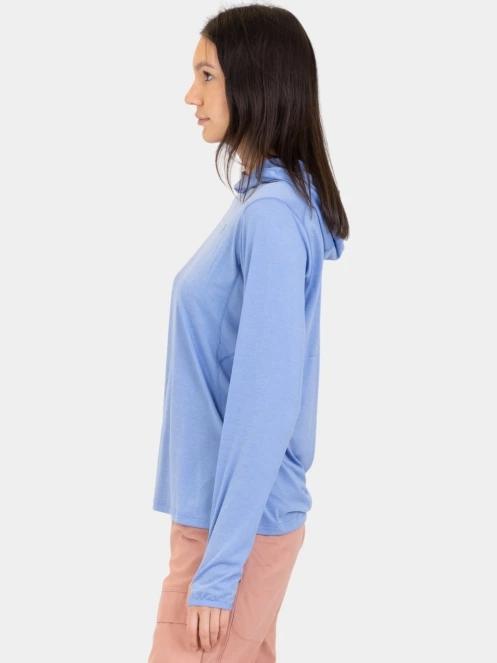 pulover cu gluga pt. femei Fjallraven Abisko Sun-hoodie W albastru 3