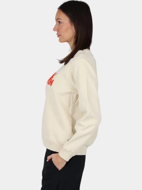 pulover pt. femei Fjallraven Fjällräven Logo Sweater W nisip 3