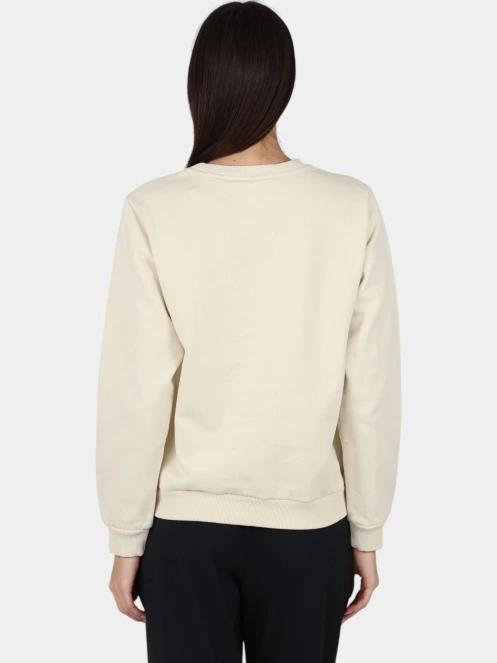 pulover pt. femei Fjallraven Fjällräven Logo Sweater W nisip 4