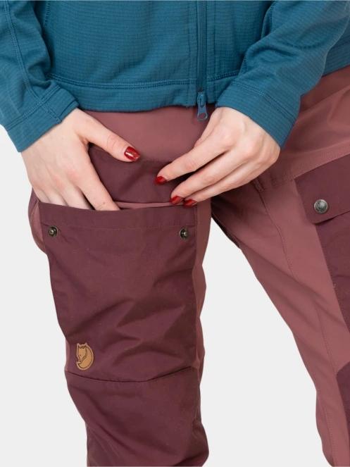 pantaloni de drumetie pt. femei Fjallraven Keb Trousers Curved W violet 6