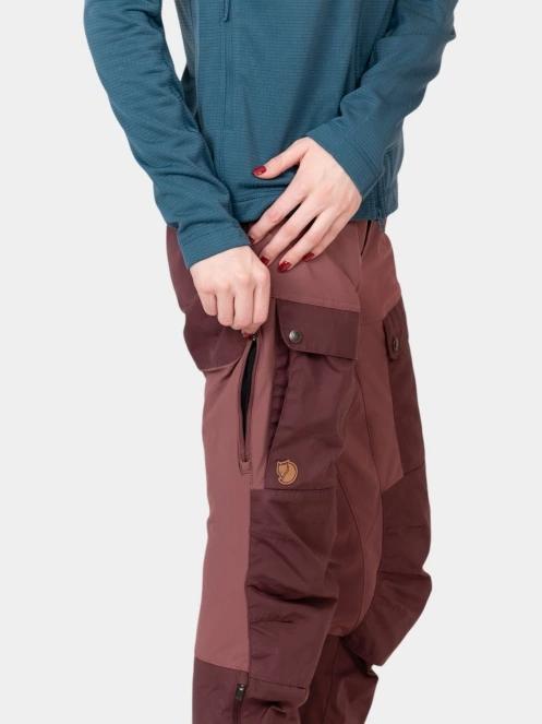 pantaloni de drumetie pt. femei Fjallraven Keb Trousers Curved W violet 7