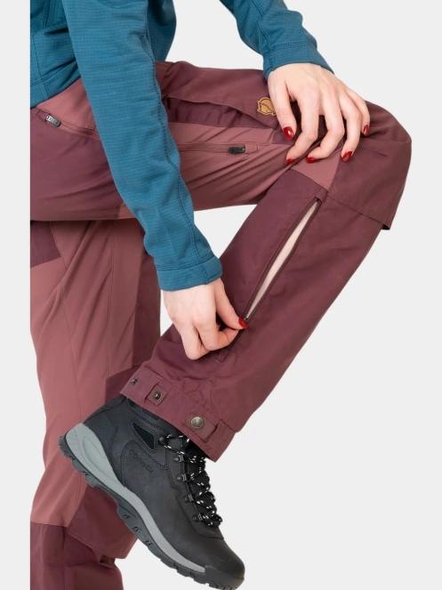 pantaloni de drumetie pt. femei Fjallraven Keb Trousers Curved W violet 8