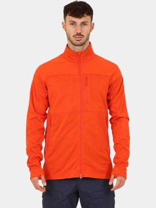pulover polar pt. barbati Fjallraven Abisko Lite Fleece Jacket M portocaliu 2